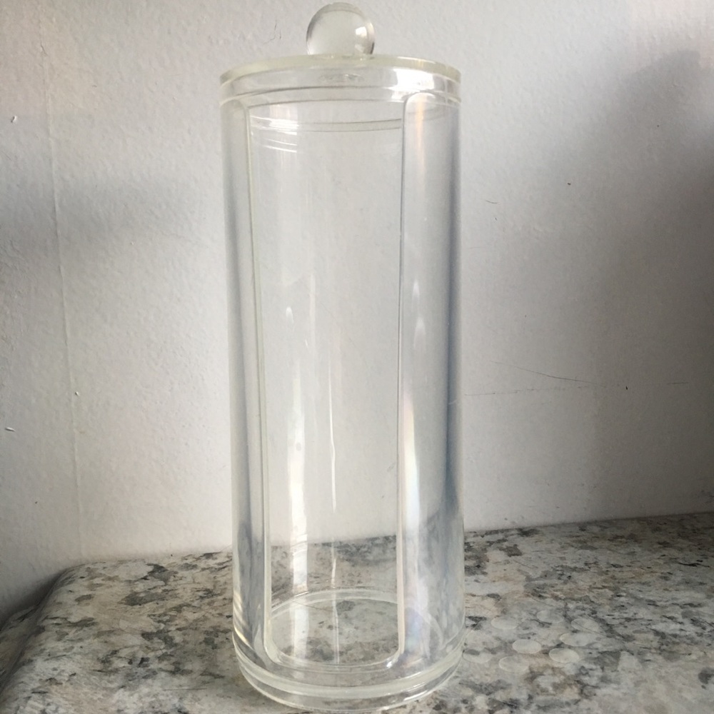 Clear Plastic Cotton Round Holder